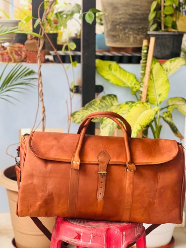 Pelle originale borsa viaggio - pelle,