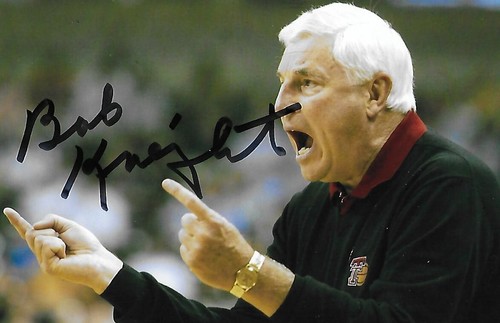 Bob knight autografo - bob,